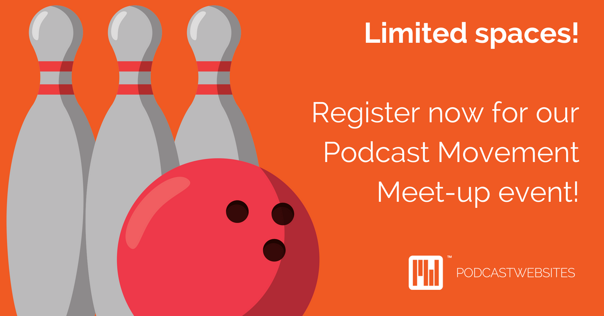 Register now for our podcast movement meet-up event blog cover art